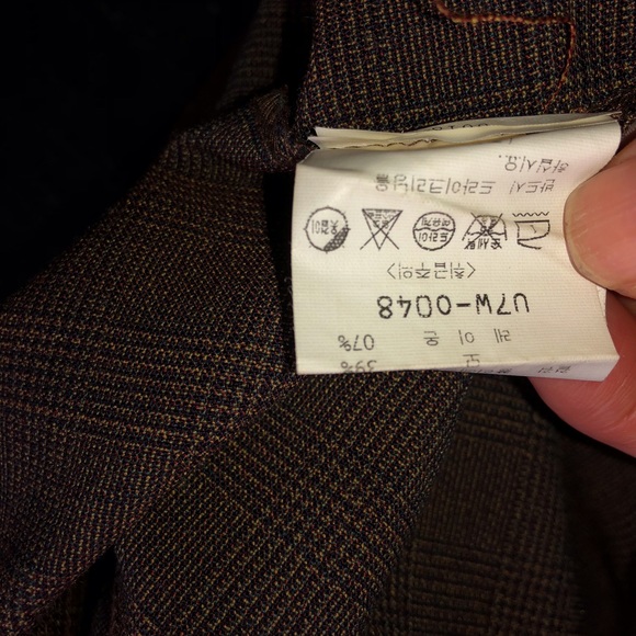 une] Brown Classic Plaid Wool Strapless Sexy Elegance Bodycon Strapless Dress - Picture 8 of 12